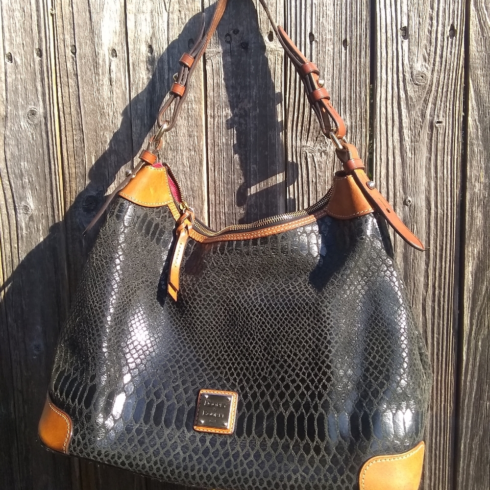 Dooney and Bourke snakeskin hobo purse